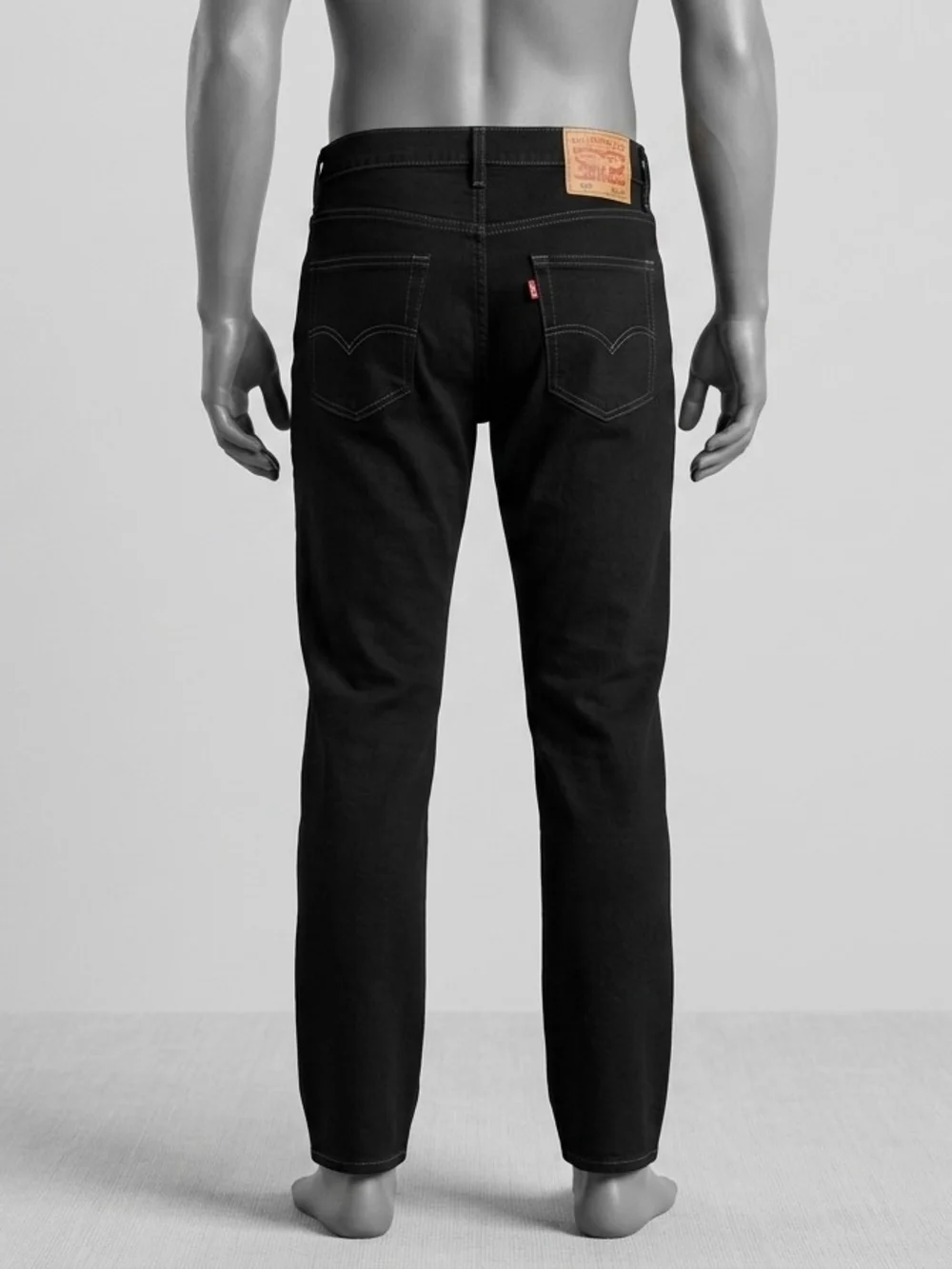 Levi's Men's Relaxed Straight Black Denim Jeans Pre-owned 36/34